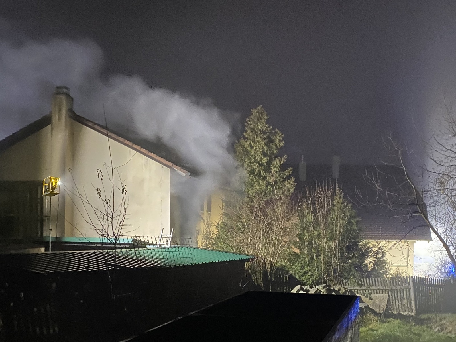 Brand im Ortskern von Blaibach